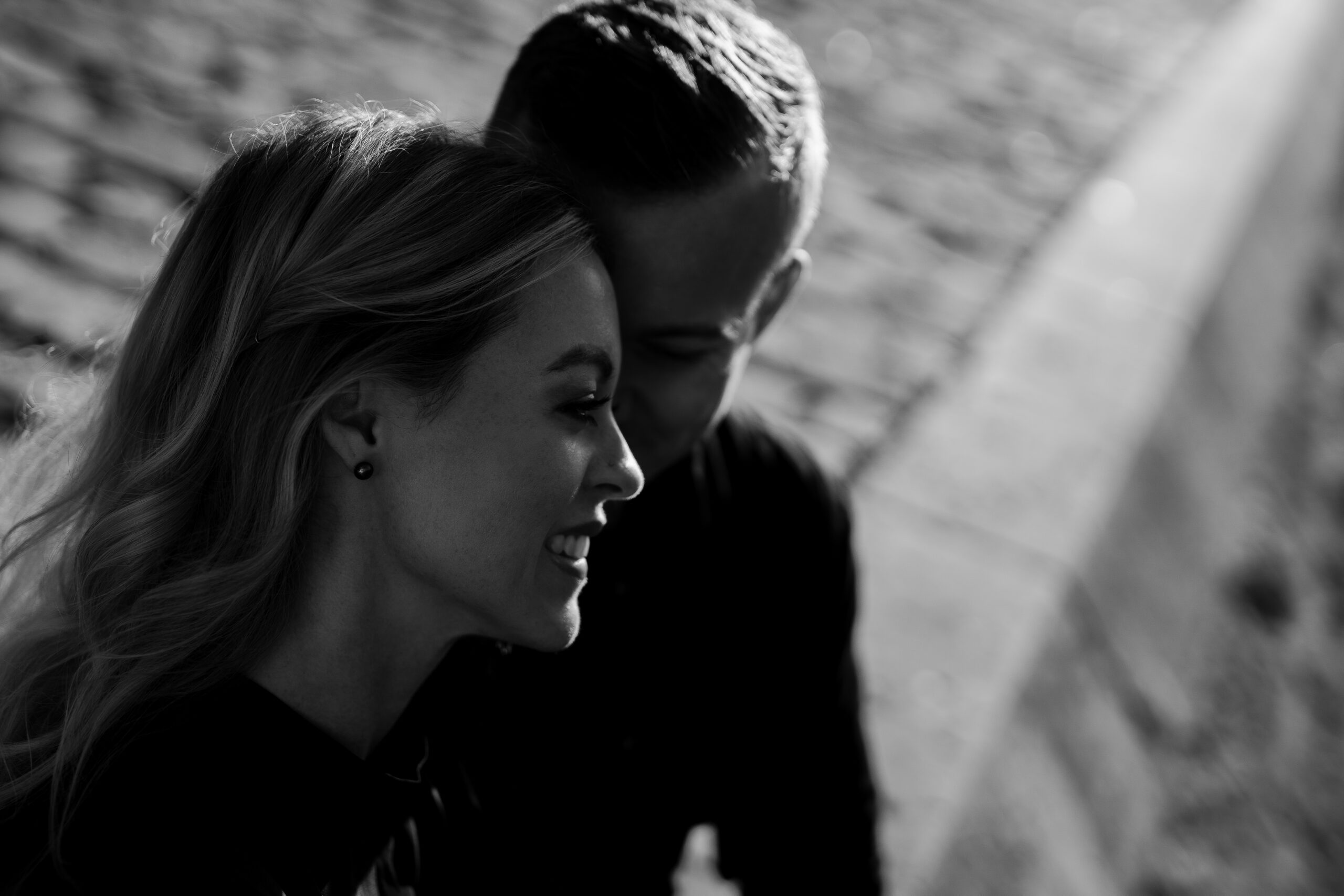 "Romantic couples portrait on Pont Neuf in Paris by photographer Katie Donnelly"