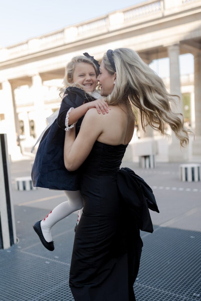 Happy family in Paris spring 2025