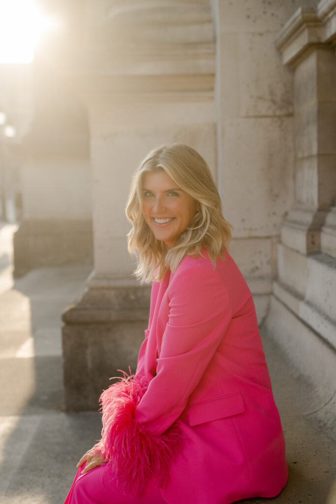 Woman’s spring portrait, captured in Paris