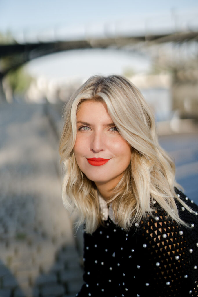 Paris spring photoshoot: Solo portrait of a woman