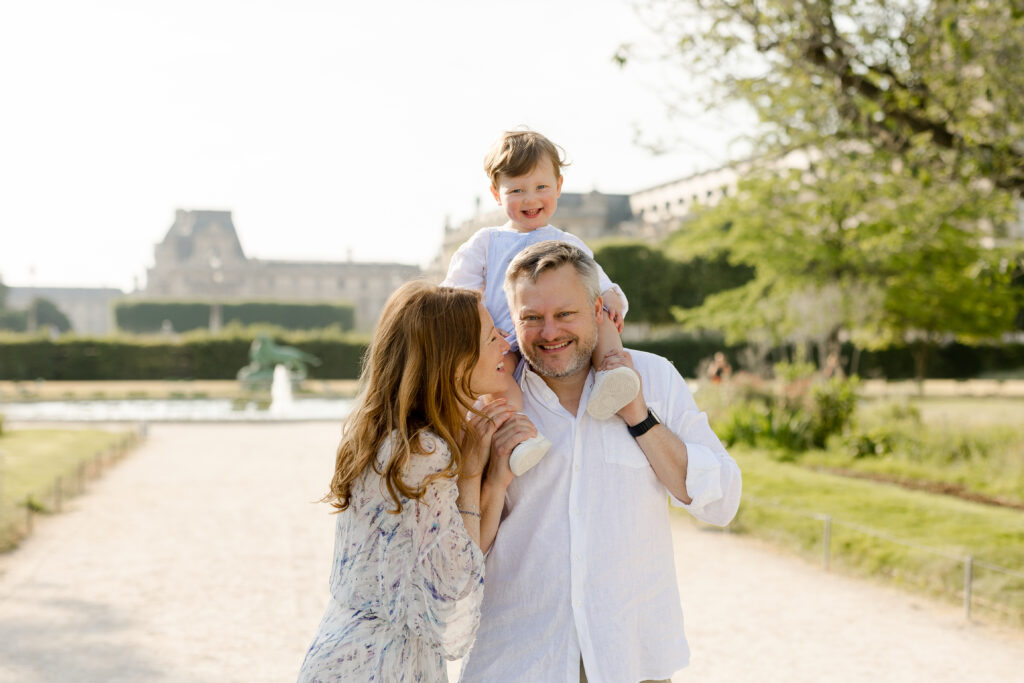 Paris photography package with young family at Luxembourg gardens by Katie Donnelly Photography